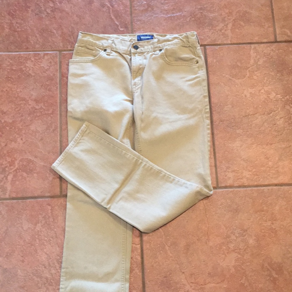 Old navy slim khaki denim youth pants